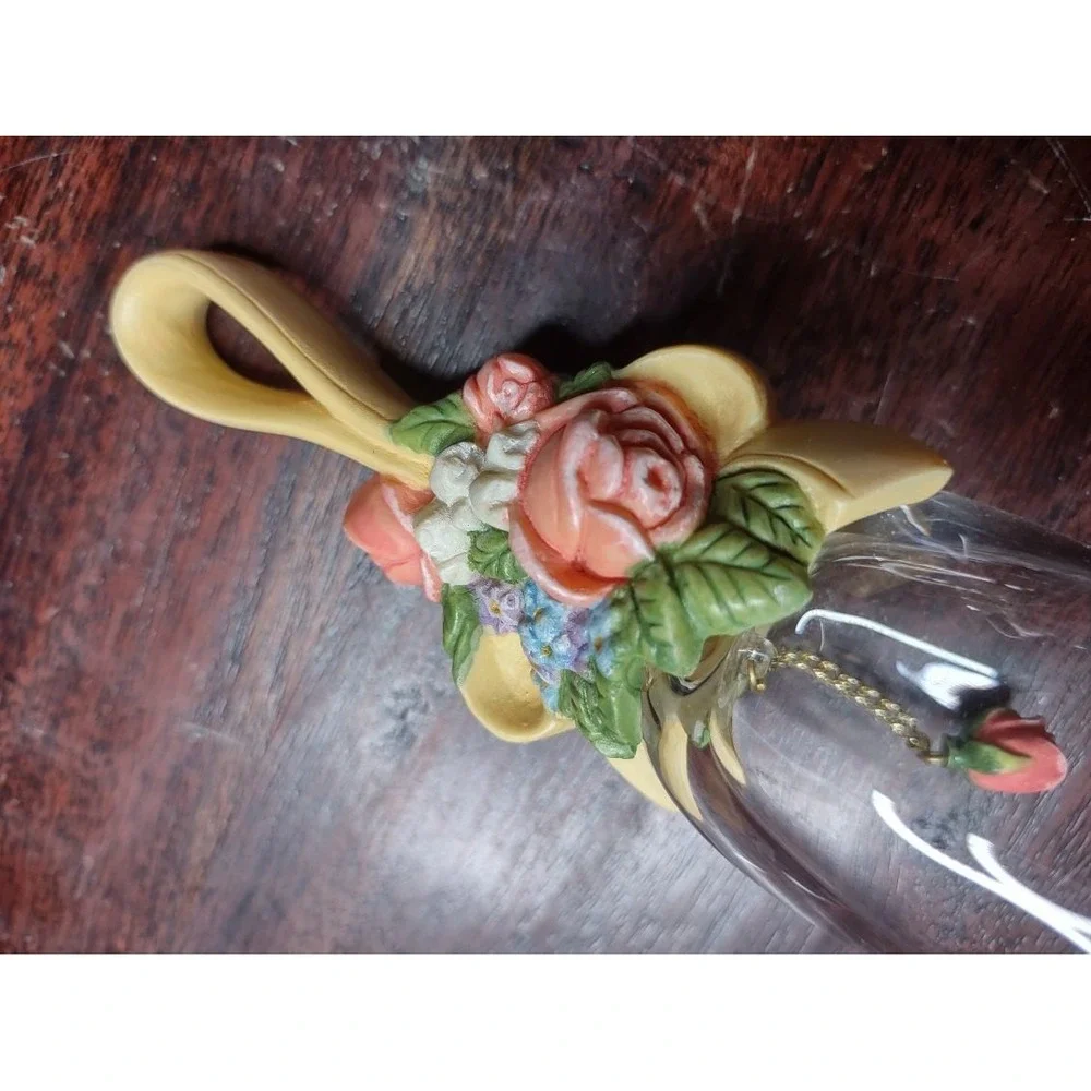 Vintage 1989 Avon FLORAL BOUQUET CRYSTAL BELL